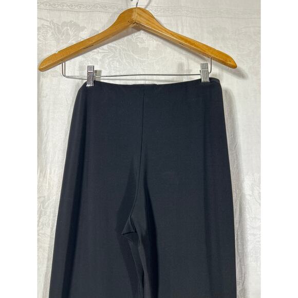 Sympli Pants 6 Black Pull On Straight Leg Made in Canada Minimalist Lightweight - Picture 7 of 9